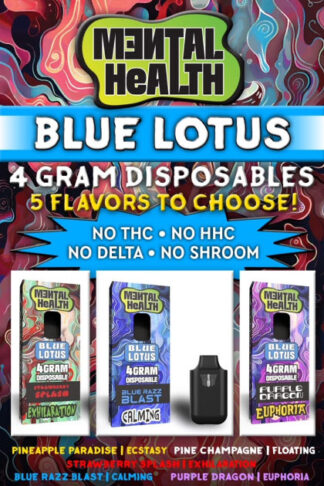 Mental Health Blue Lotus 4g Disposables